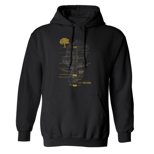 The Curse of Oak Island Money Pit Fleece Hooded Sweatshirt-0