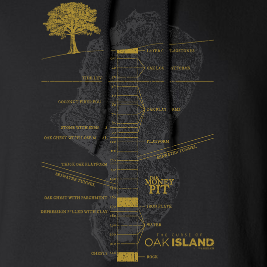 The Curse of Oak Island Money Pit Fleece Hooded Sweatshirt-1