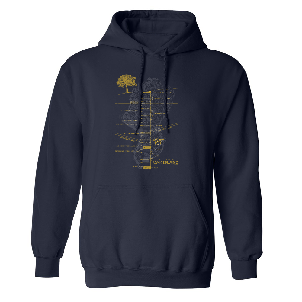 The Curse of Oak Island Money Pit Fleece Hooded Sweatshirt