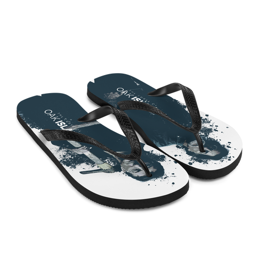 The Curse of Oak Island Rick and Marty Adult Flip Flops-1