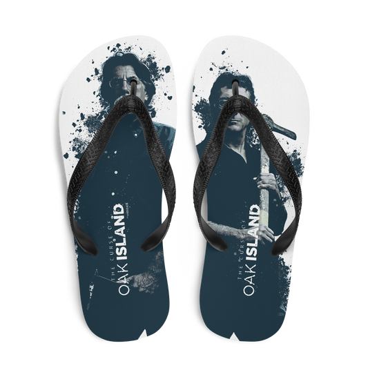 The Curse of Oak Island Rick and Marty Adult Flip Flops-0