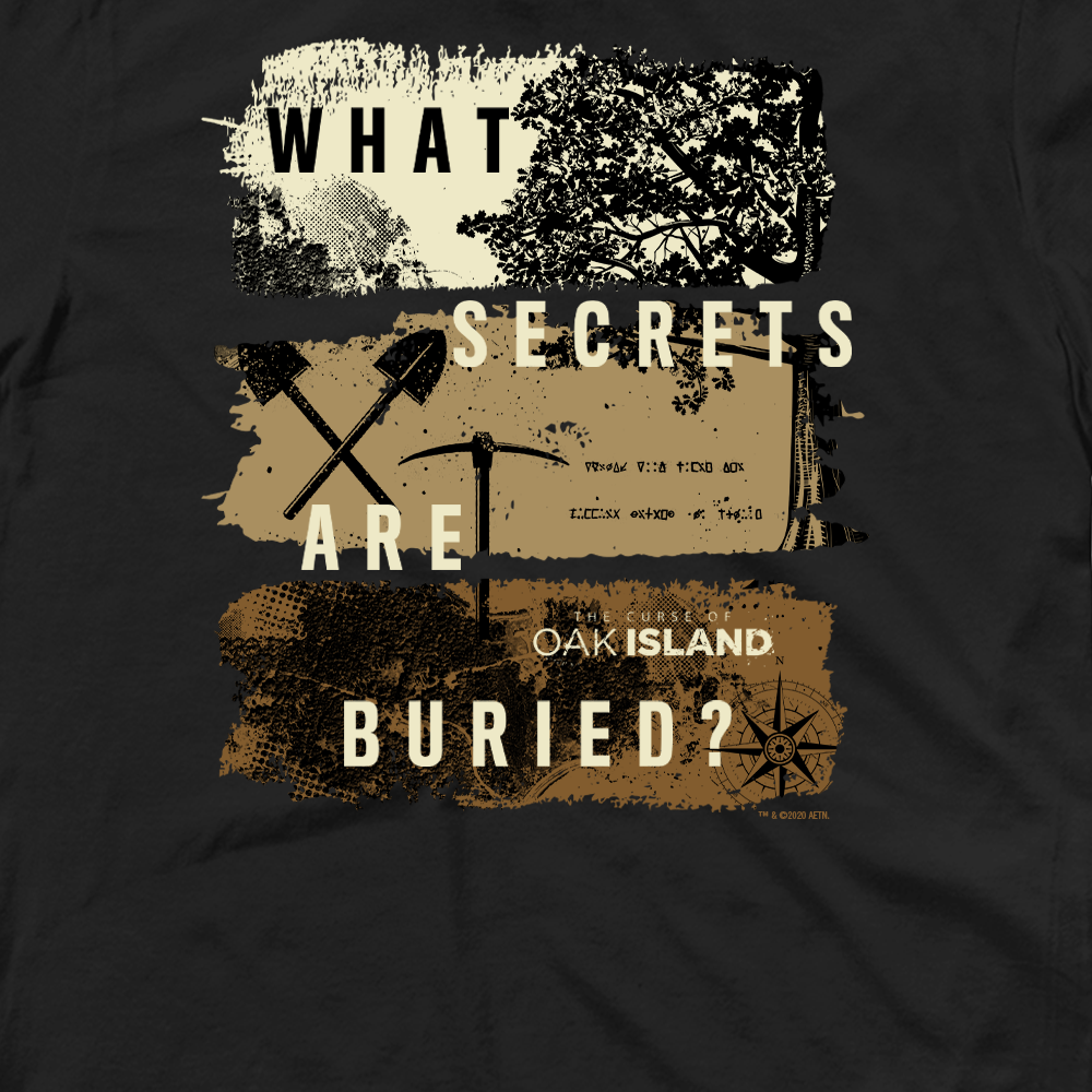 The Curse of Oak Island What Secrets Are Buried? Adult Short Sleeve T-Shirt