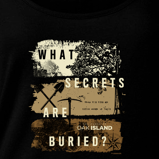 The Curse of Oak Island What Secrets Are Buried? Women's Relaxed Scoop Neck T-Shirt-1