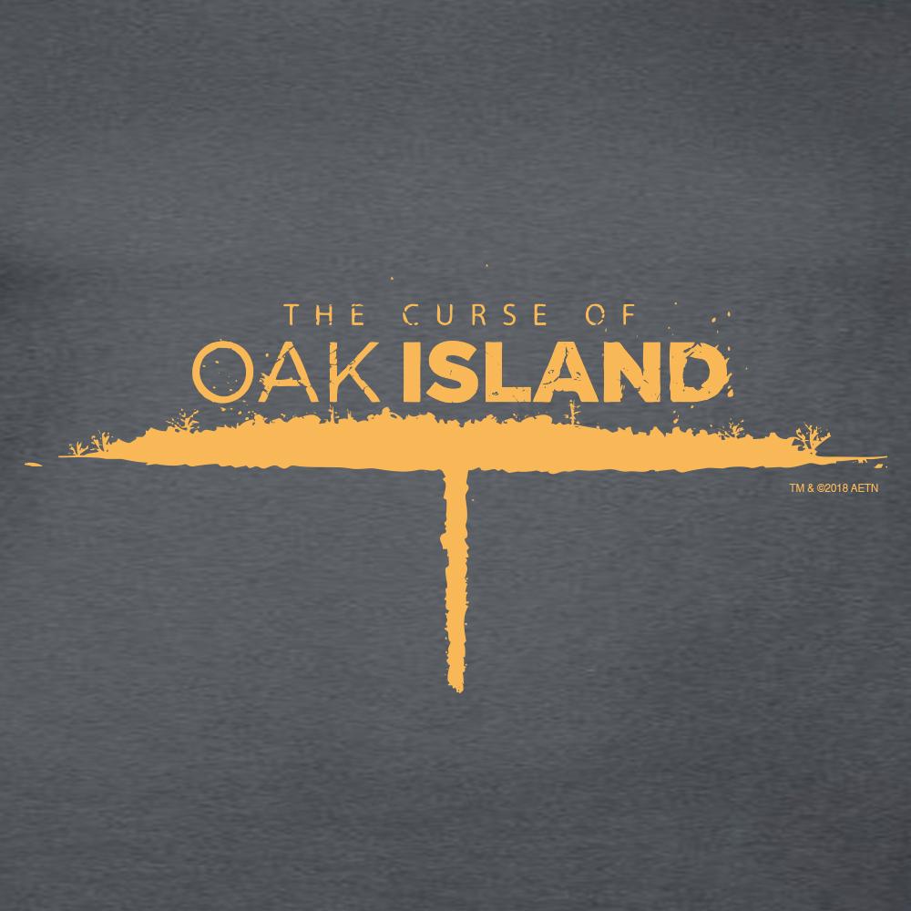 The Curse of Oak Island Logo Short Sleeve Charcoal T-Shirt-1