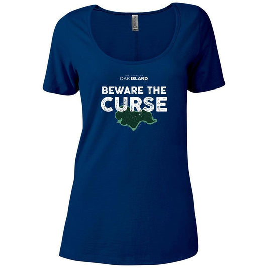 The Curse of Oak Island Beware of the Curse Women's Relaxed Scoop Neck T-Shirt