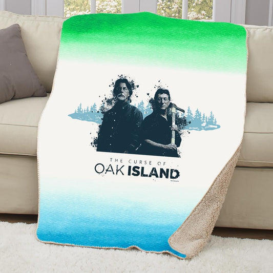 The Curse of Oak Island Rick and Marty Sherpa Blanket-0