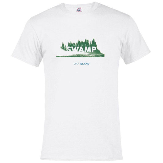 The Curse of Oak Island Drain the Swamp Men's Short Sleeve T-Shirt-0