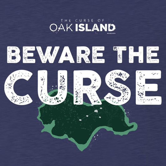 The Curse of Oak Island Beware of the Curse Tri-blend Raglan Hoodie-1