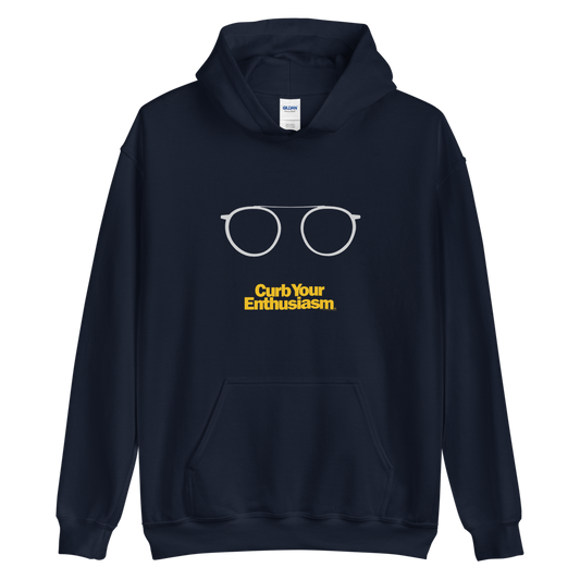 Curb Your Enthusiasm Glasses Fleece Hooded Sweatshirt-2