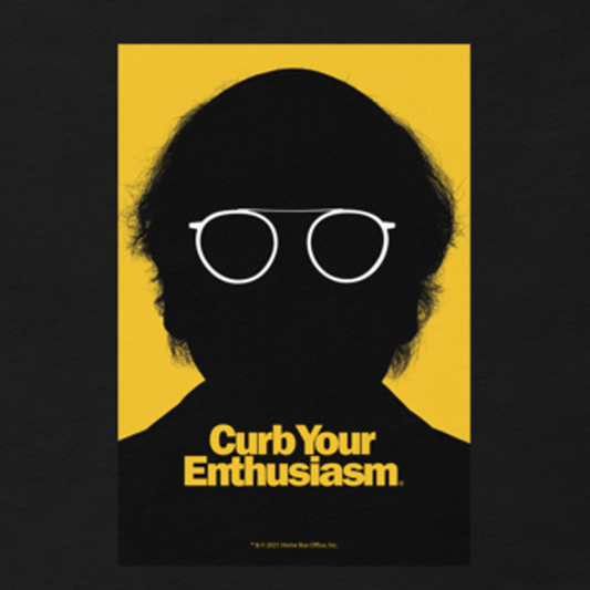 Curb Your Enthusiasm Larry's Silhouette Adult Short Sleeve T-Shirt-1