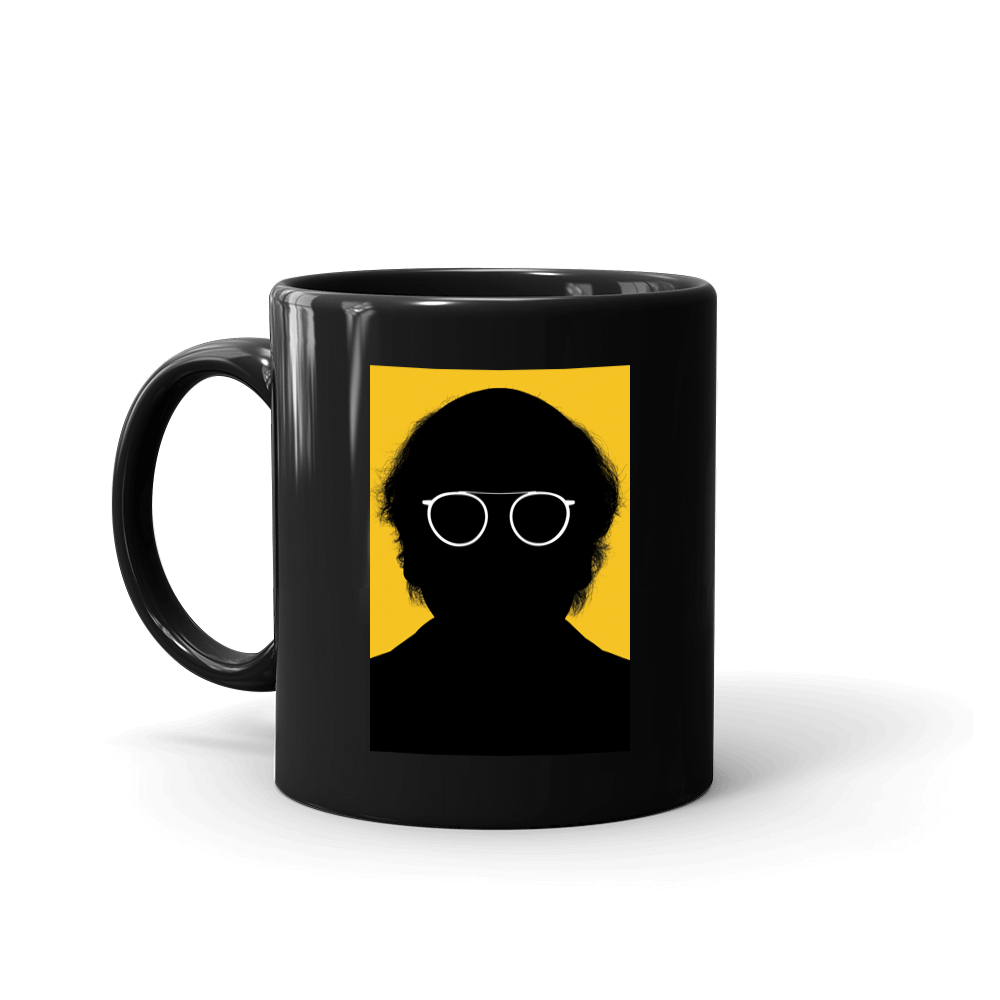 Curb Your Enthusiasm Larry's Silhouette Black Mug