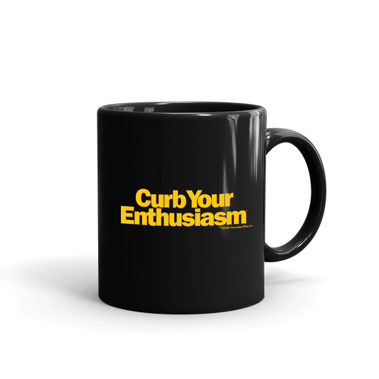 Curb Your Enthusiasm Larry's Silhouette Black Mug-2