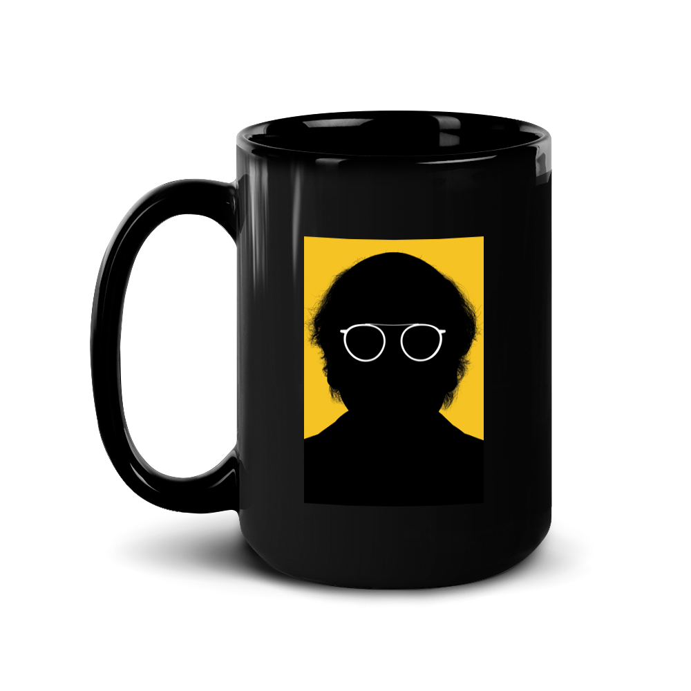 Curb Your Enthusiasm Larry's Silhouette Black Mug