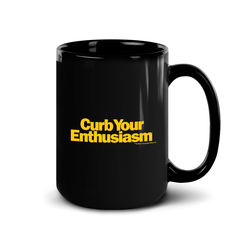 Curb Your Enthusiasm Larry's Silhouette Black Mug