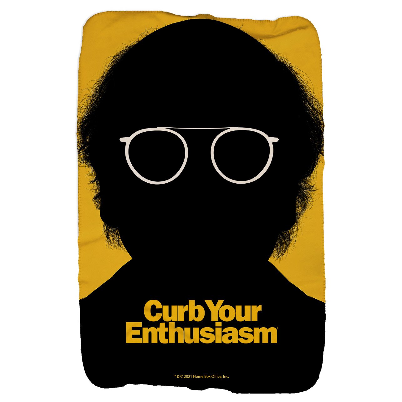 Curb Your Enthusiasm Larry's Silhouette Sherpa Blanket