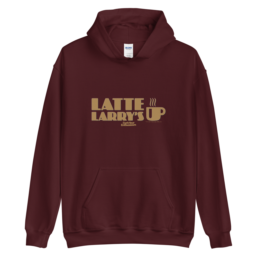 Curb Your Enthusiasm Latte Larry's Fleece Hooded Sweatshirt