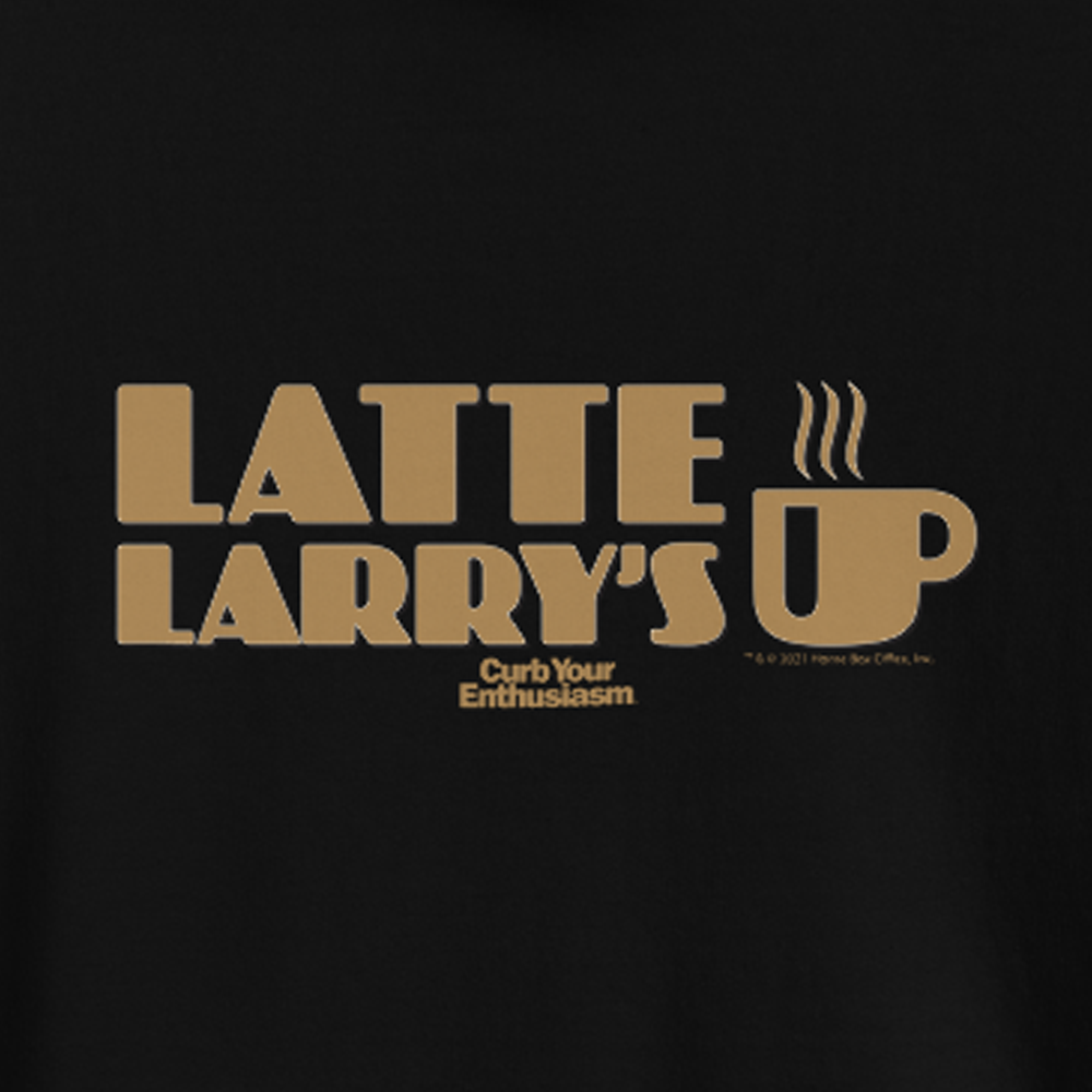 Curb Your Enthusiasm Latte Larry's Fleece Hooded Sweatshirt