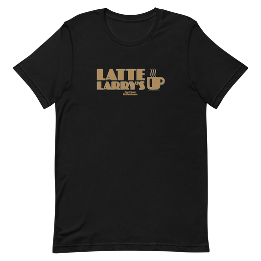 Curb Your Enthusiasm Latte Larry's Adult Short Sleeve T-Shirt-0