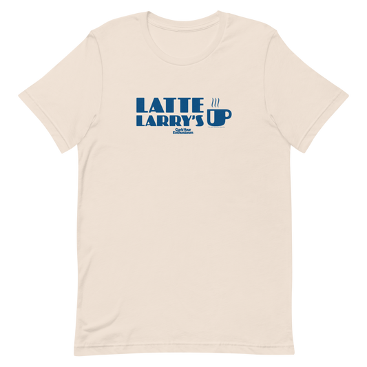 Curb Your Enthusiasm Latte Larry's Adult Short Sleeve T-Shirt-3