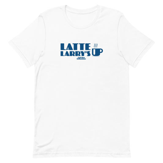 Curb Your Enthusiasm Latte Larry's Adult Short Sleeve T-Shirt-4