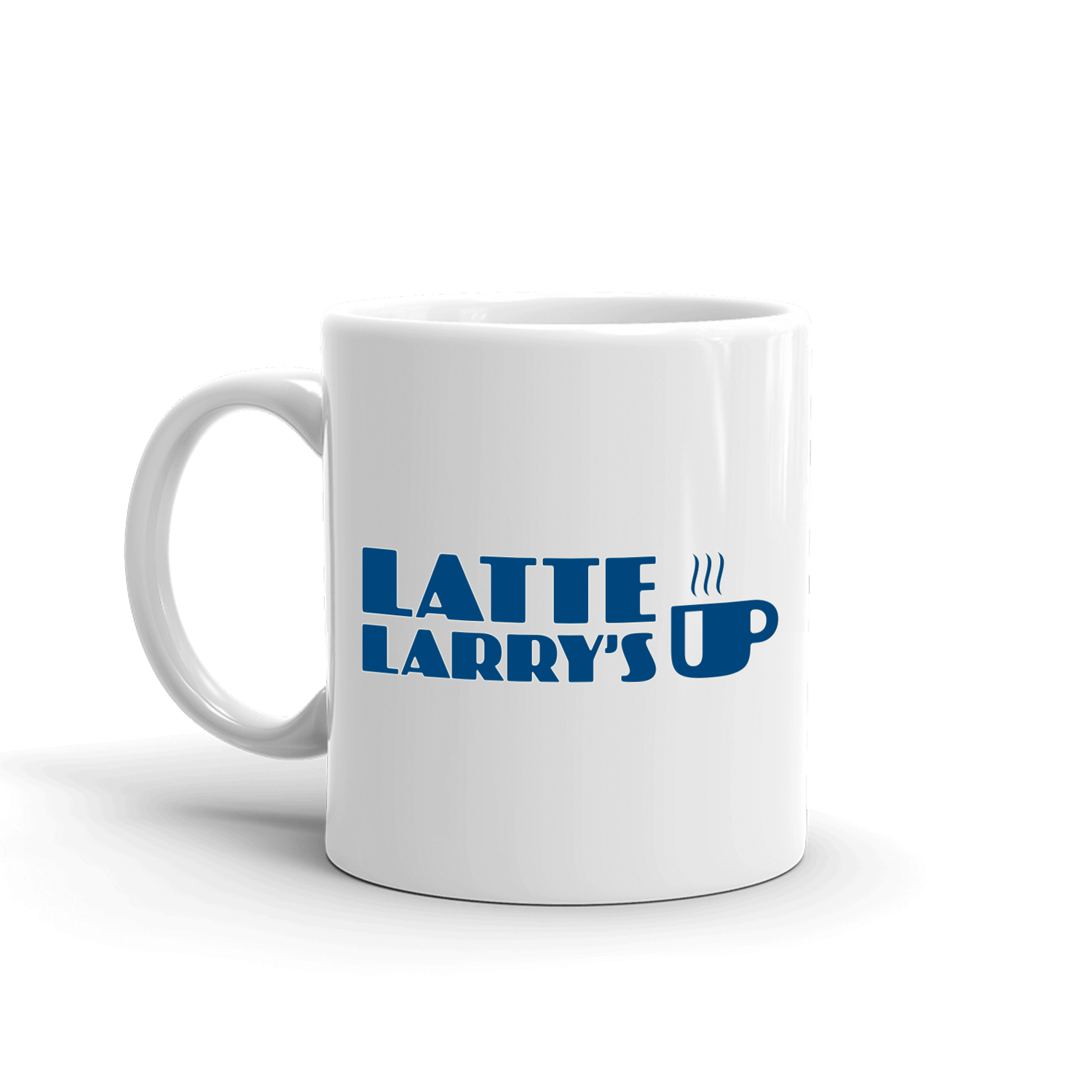 Curb Your Enthusiasm Latte Larry's White Mug