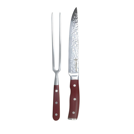 Forged in Fire 8 Inch Carving Knife and Fork 2 Piece Set-1