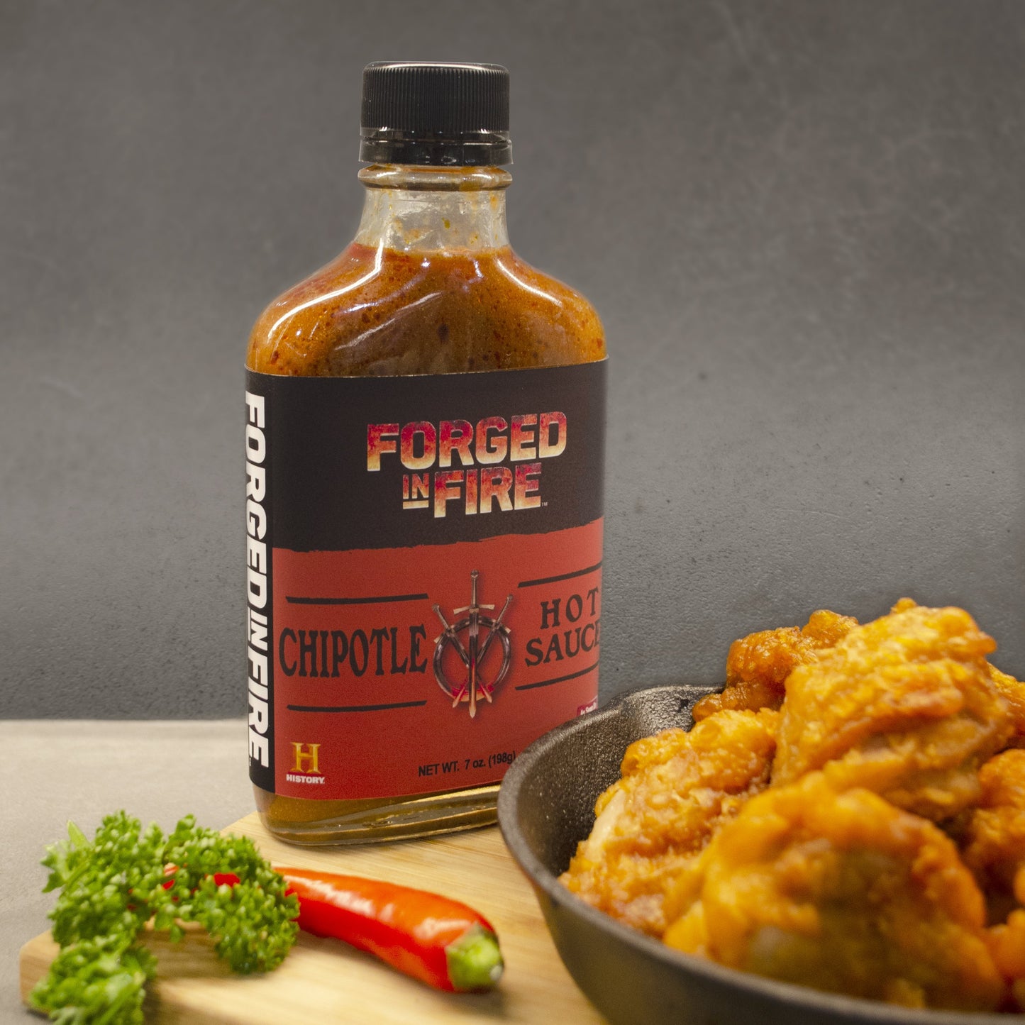 Forged in Fire Hot Sauce - Chipotle 7oz (198g)