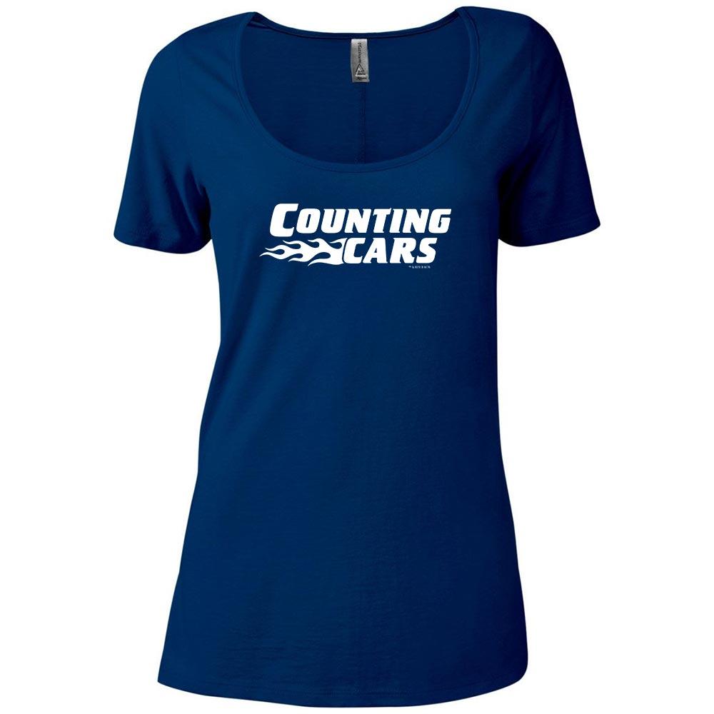 Counting Cars Logo Women's Relaxed Scoop Neck T-Shirt