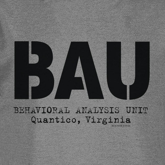 Criminal Minds BAU Grey Lightweight Hooded Sweatshirt | Official CBS Entertainment Store-1