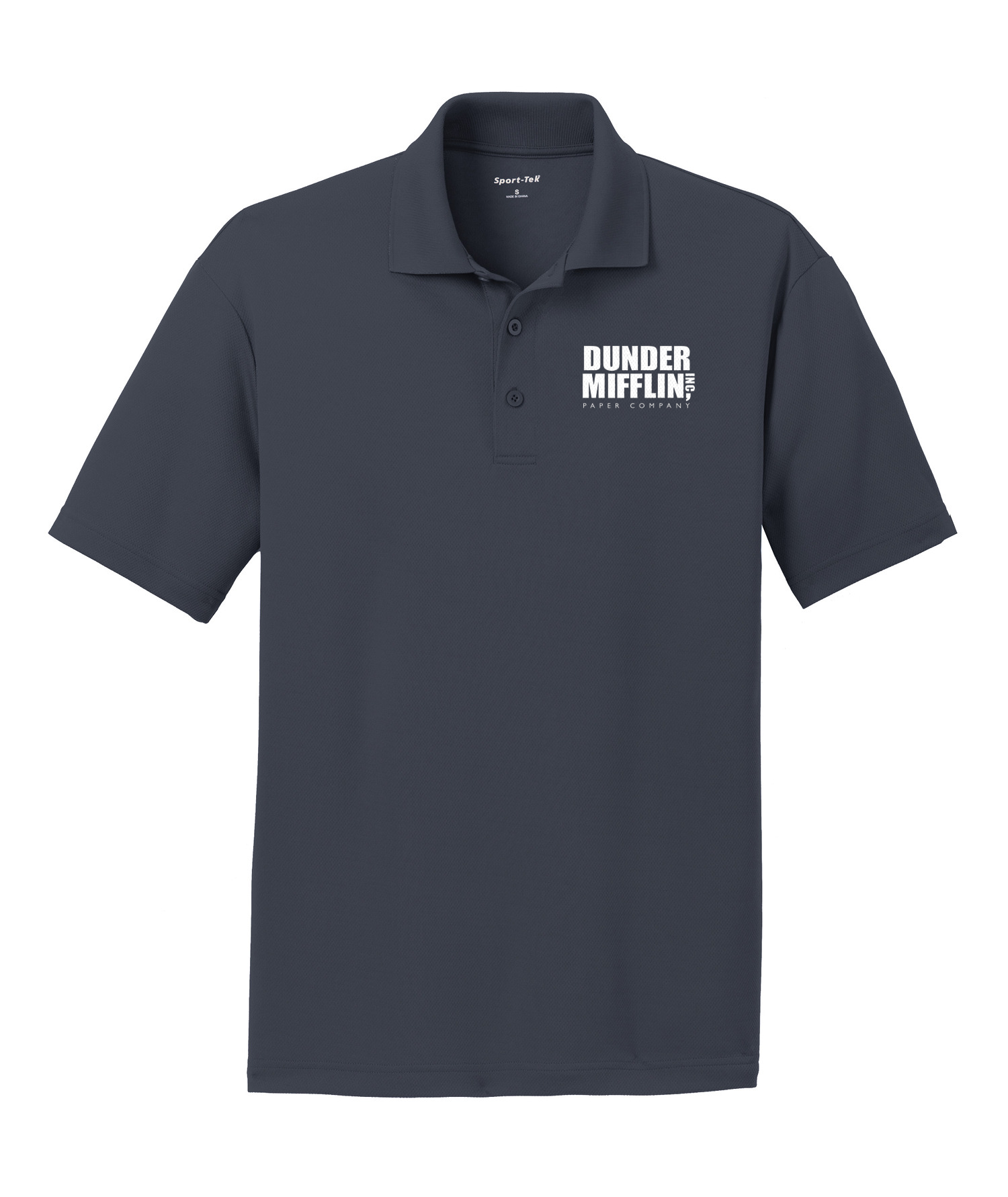 The Office Dunder Mifflin Men's Embroidered Polo