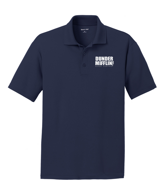 The Office Dunder Mifflin Men's Embroidered Polo-0