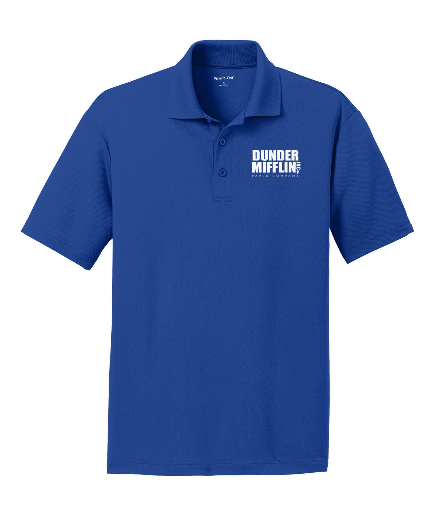 The Office Dunder Mifflin Men's Embroidered Polo