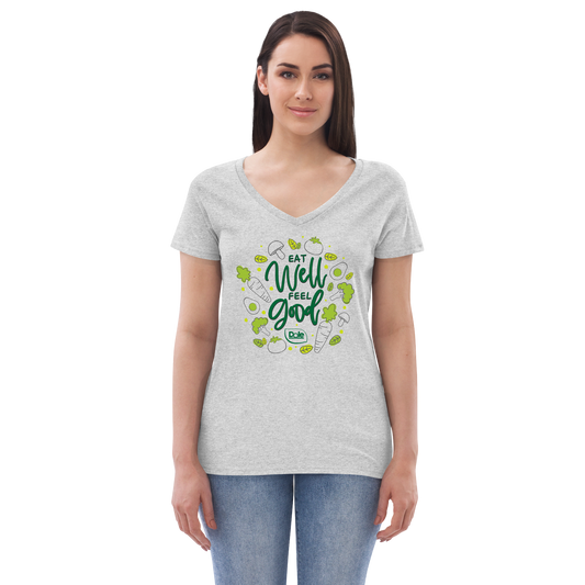 Dole Eat Well Feel Good Women's Recycled V-Neck T-Shirt-1