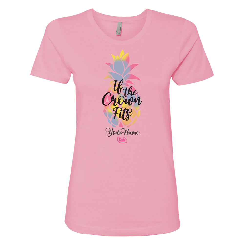 Dole If the Crown Fits Personalized Women's Short Sleeve T-Shirt