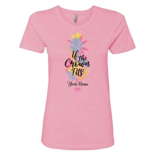 Dole If the Crown Fits Personalized Women's Short Sleeve T-Shirt-0