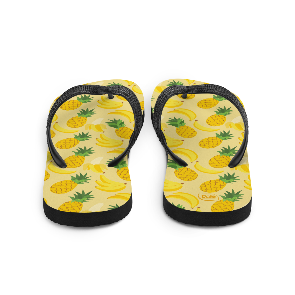 Dole Pineapple Banana Adult Flip Flops