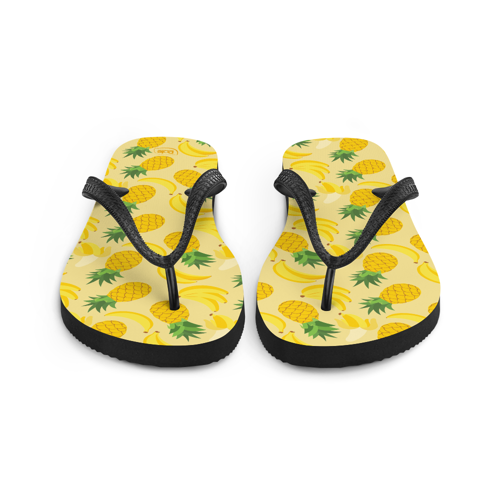 Dole Pineapple Banana Adult Flip Flops