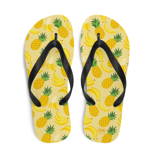 Dole Pineapple Banana Adult Flip Flops-1