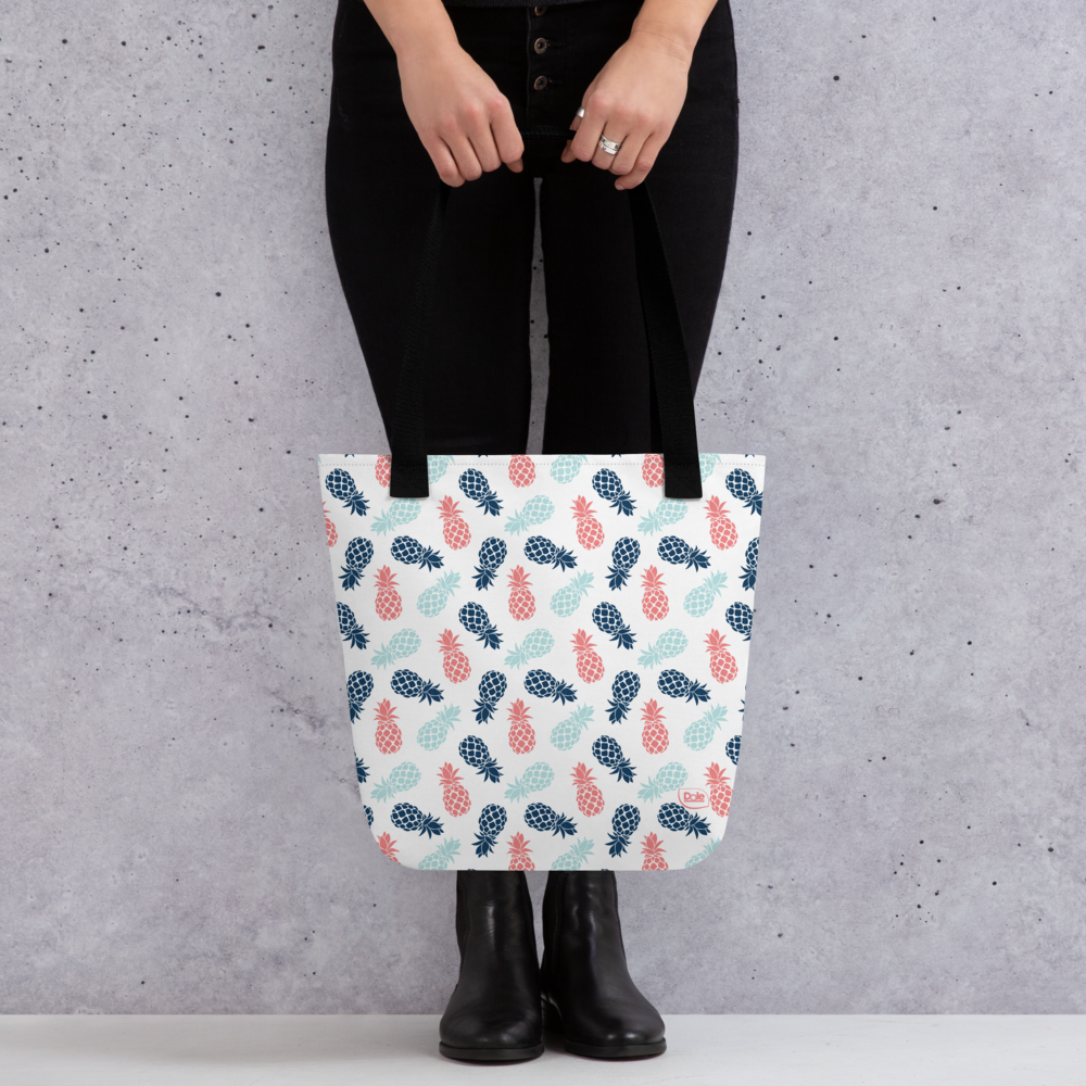 Dole Pineapple Pattern Premium Tote Bag