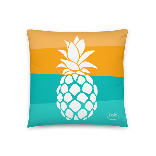 Dole Pineapple Stripe Throw Pillow-0