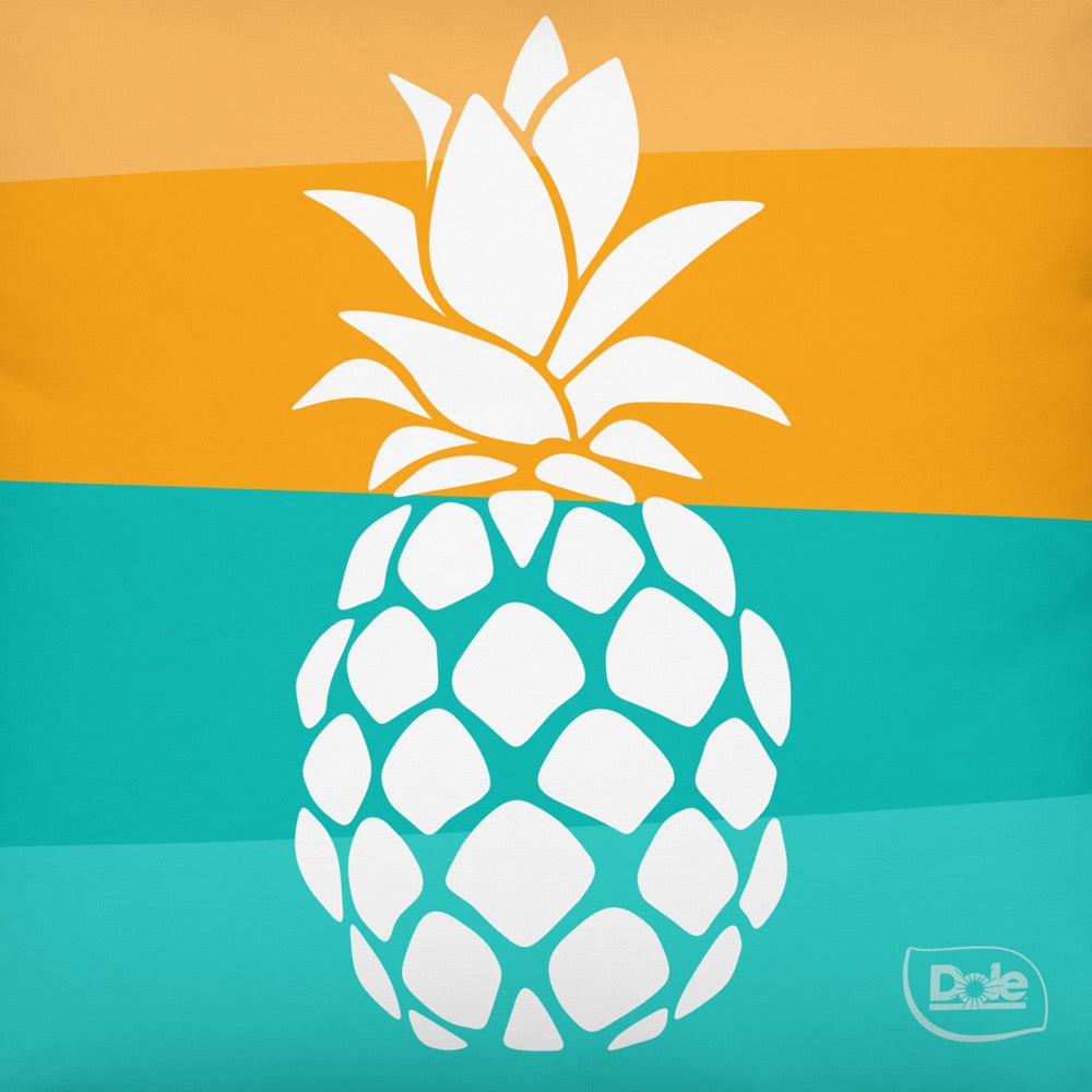 Dole Pineapple Stripe Throw Pillow