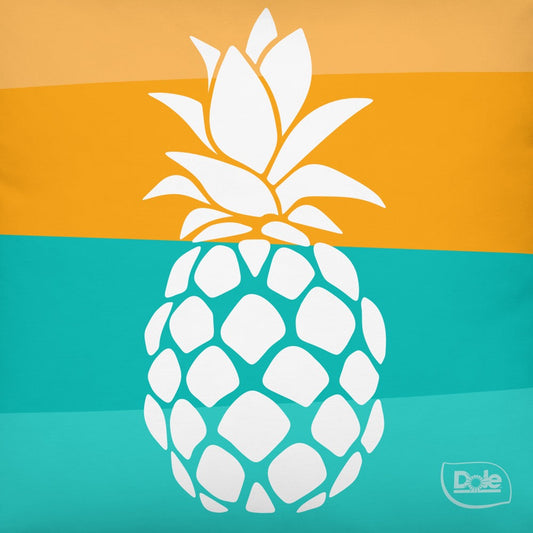 Dole Pineapple Stripe Throw Pillow-1