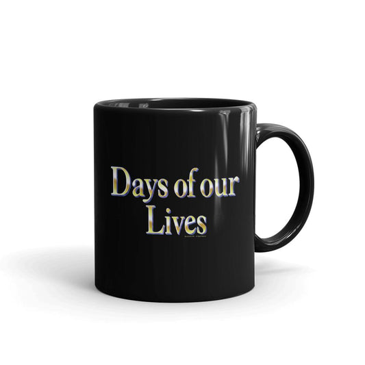 Days of Our Lives Logo Black Mug-1