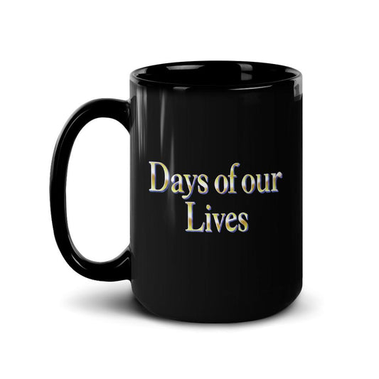 Days of Our Lives Logo Black Mug-2