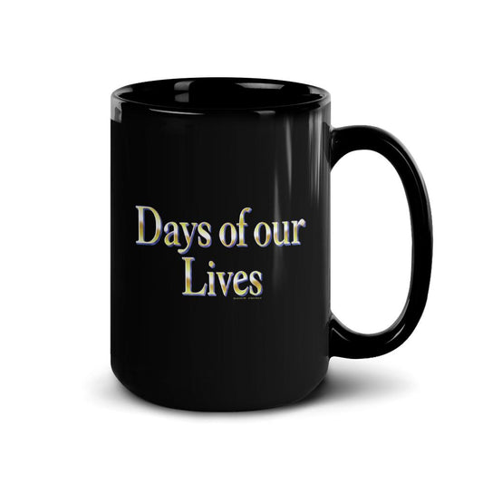 Days of Our Lives Logo Black Mug-3