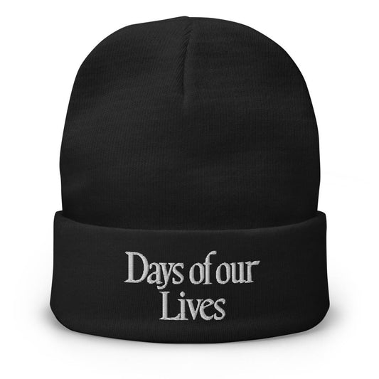 Days of Our Lives Logo Embroidered Beanie-1