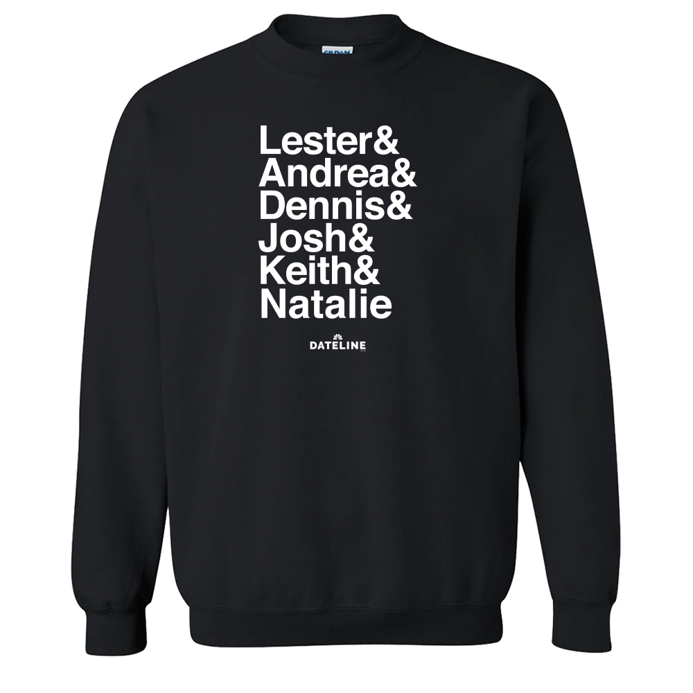 DATELINE Ampersand Fleece Crewneck Sweatshirt