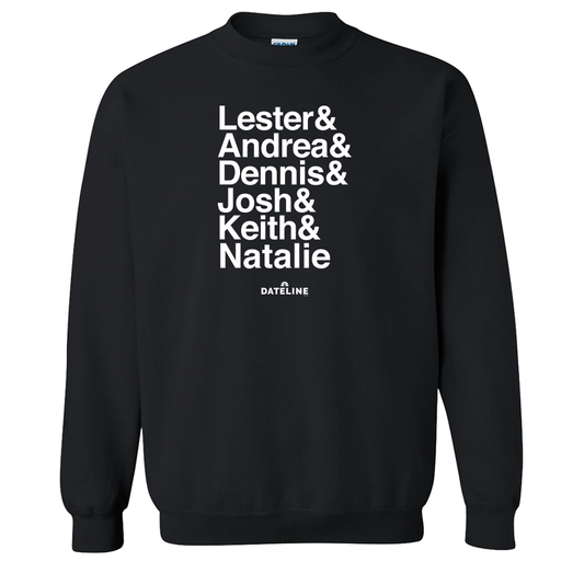 DATELINE Ampersand Fleece Crewneck Sweatshirt-0