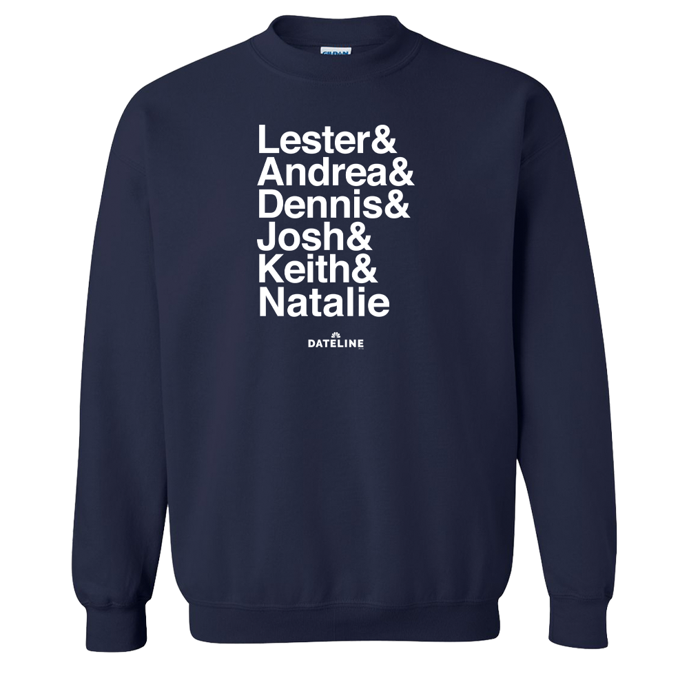 DATELINE Ampersand Fleece Crewneck Sweatshirt