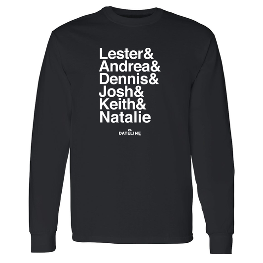 DATELINE Ampersand Adult Long Sleeve T-Shirt-2